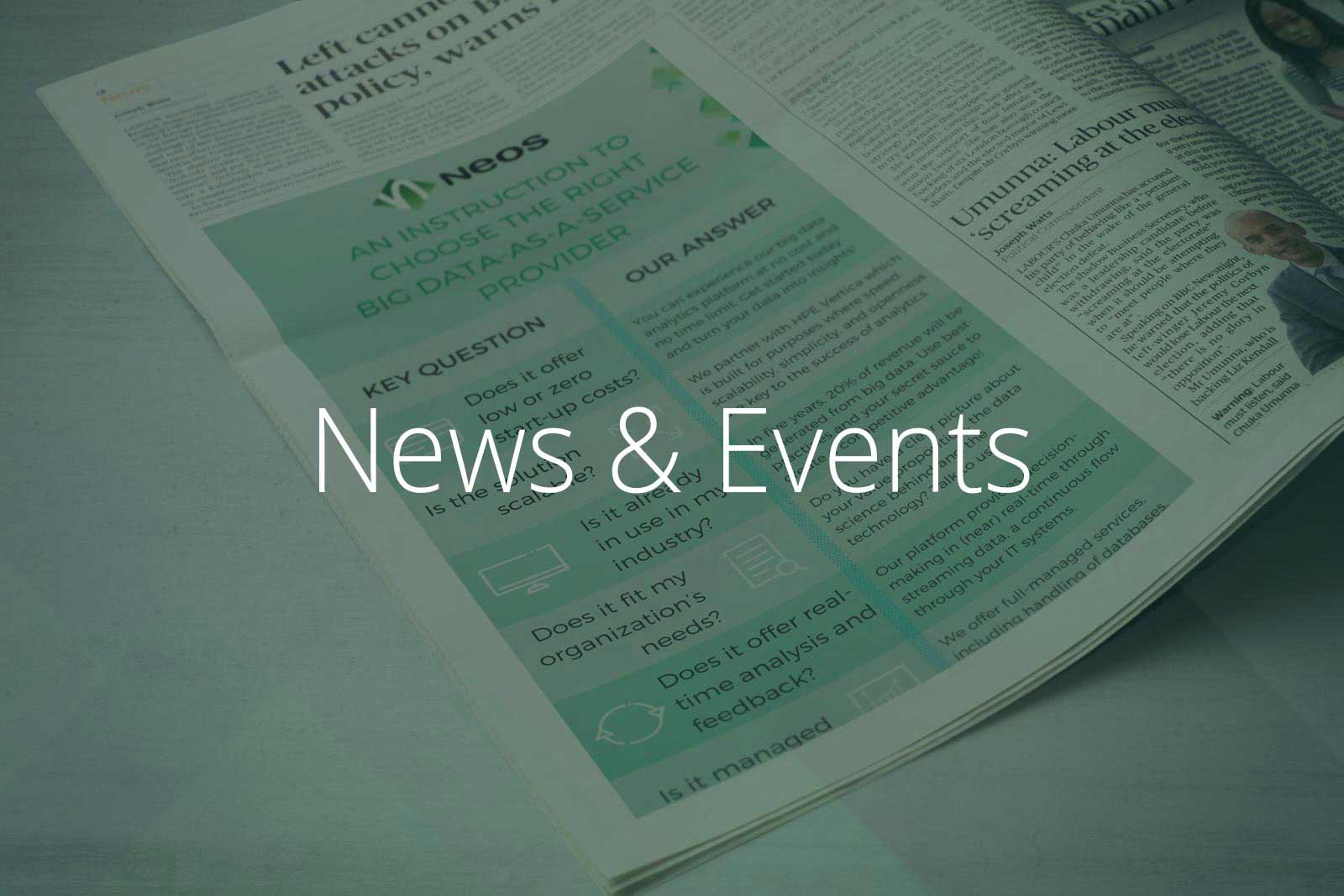Illustration newspaper article, Neos IT Services, Interview with Hendrik van den Berg
