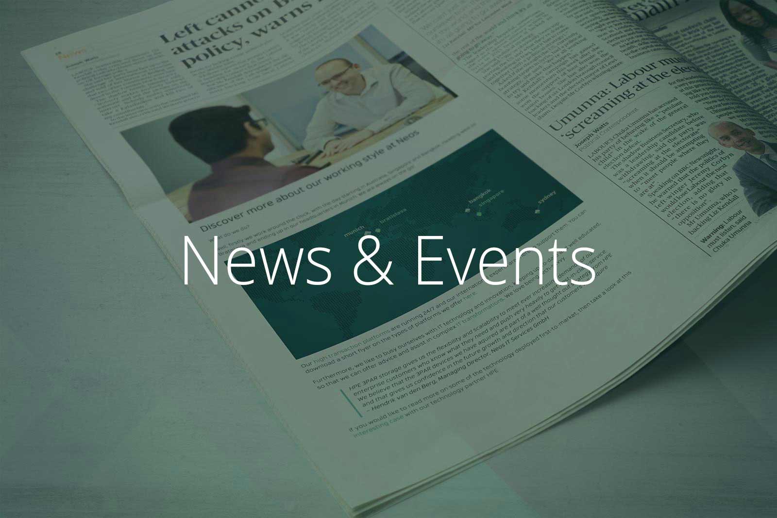 Illustration newspaper article, Neos IT Services, Infographic