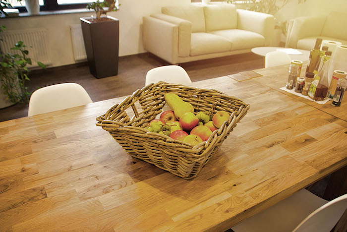 Neos IT Services, working environment, kitchen fruit basket