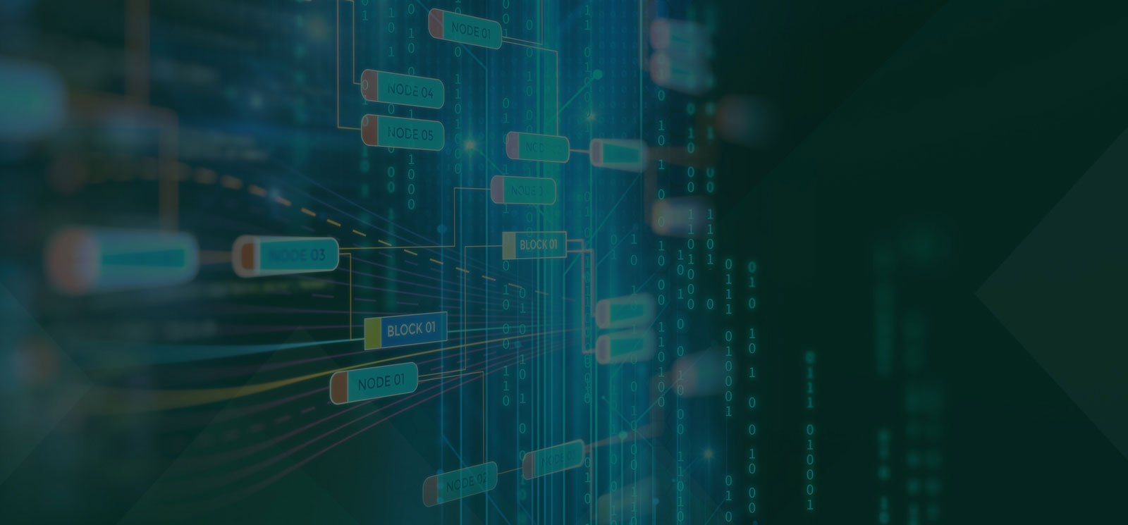 blockchain illustration, coding