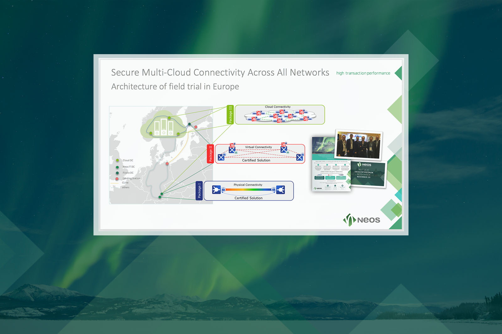 Neos IT Services, ppt Slide, Proof of Concept Data Highway to the Nordics